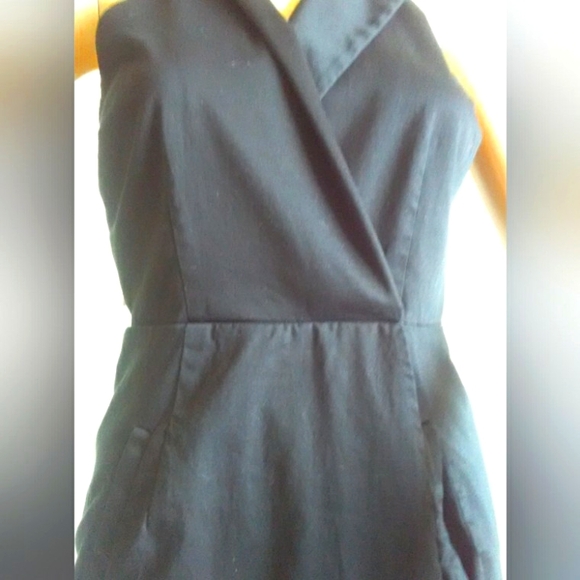 BNWOT MARC NEW YORK BLACK DRESS HALTER STYLE POCKETS OPEN BACK WRAP TYPE SZ. 2 - Picture 7 of 7